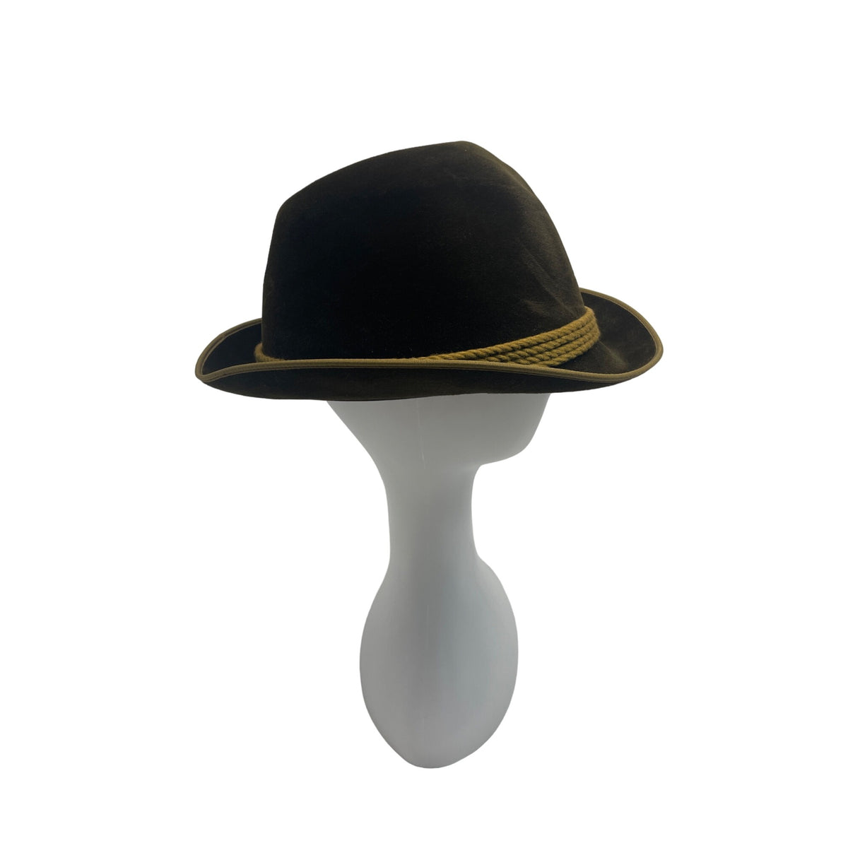 P&C Habig Wien Mens Brown Felt Austrian Hat - One Size