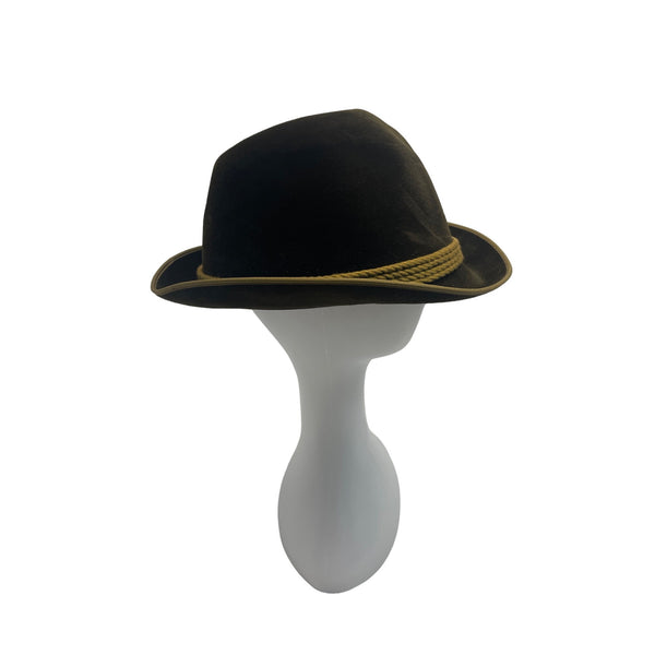 P&C Habig Wien Mens Brown Felt Austrian Hat - One Size