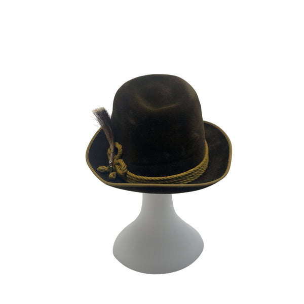 P&C Habig Wien Mens Brown Felt Austrian Hat - One Size