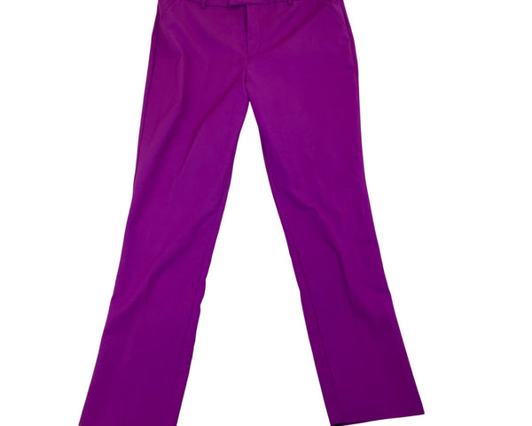 Catherine Malandrino Womens Violet Trousers Straight Leg Dress Pants Sz 14 - New