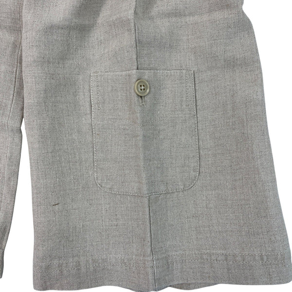 Eddie Bauer Womens Beige Linen Pants Casual Wide-Leg Design Tall Size 12 - New