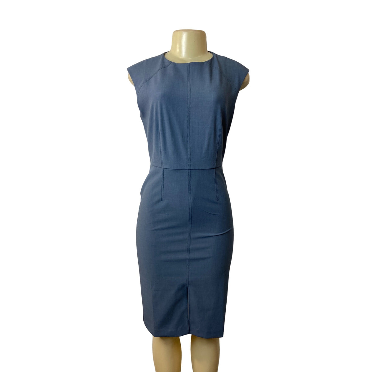 Ann Taylor Women's Blue Pegged Dress Sz 2 (EUR 38) - NWT