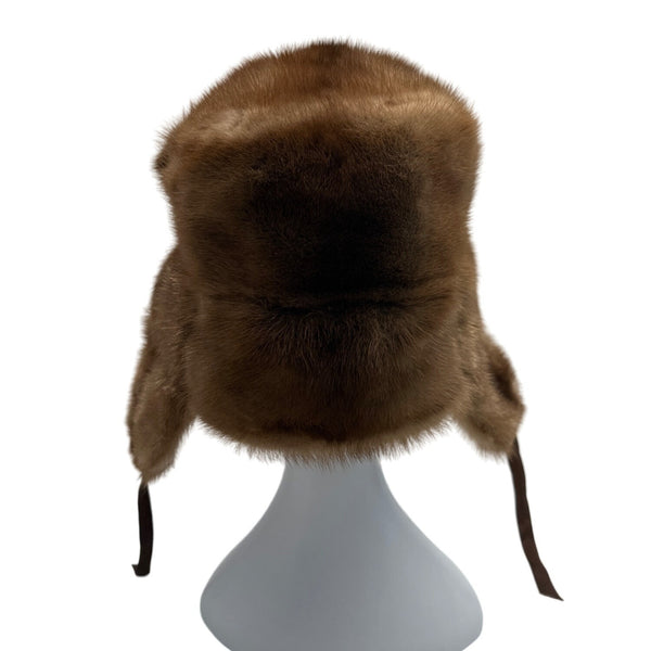 Vintage Unbranded Brown Mink Fur Russian Winter Army Hat