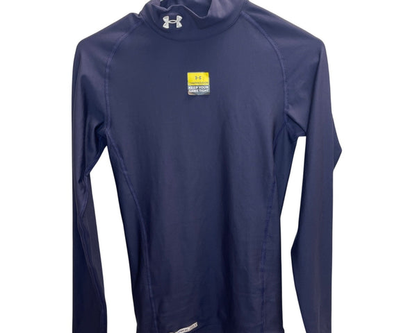 Under Armour Mens Navy ColdGear Compression Long Sleeve Shirt Size SP/MP- New