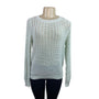 Talbots Womens Open Knit Sweater Mint Green Lightweight Long Sleeve Sz S - New