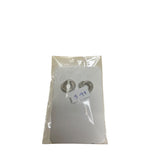 Silver-Tone Womens Round Twist Stud Earrings Lightweight Modern Jewelry Gift New