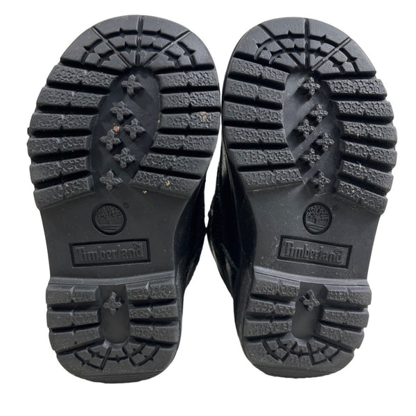 Timberland Toddler Black Leather & Mesh Boots Size 5.5