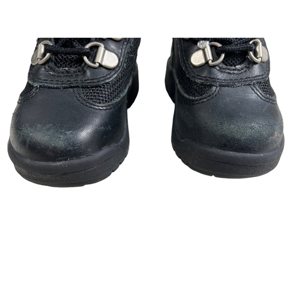 Timberland Toddler Black Leather & Mesh Boots Size 5.5