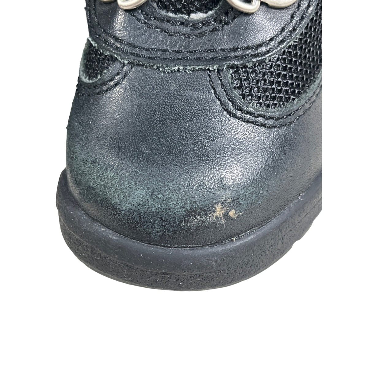 Timberland Toddler Black Leather & Mesh Boots Size 5.5