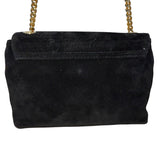 Paloma Picasso Black Suede Gold Chain Strap & 
