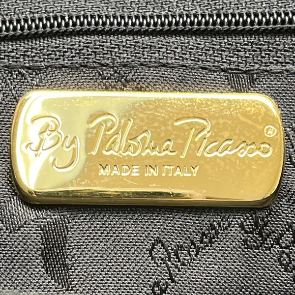 Paloma Picasso Black Suede Gold Chain Strap & "X" Detail Crossbody bag Size S