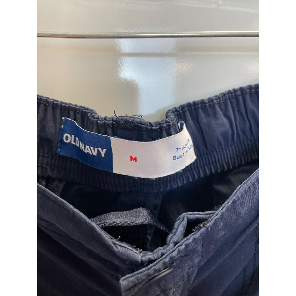 Old Navy Men’s Navy Elastic Waist Drawstring Shorts Built-In Flex Medium Size