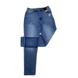 NOBO No Boundaries Women's High Rise Blue Jeans Distressed Medium Wash Sz 9 New