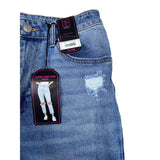 NOBO No Boundaries Women's High Rise Blue Jeans Distressed Medium Wash Sz 9 New