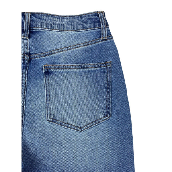 NOBO No Boundaries Women's High Rise Blue Jeans Distressed Medium Wash Sz 9 New
