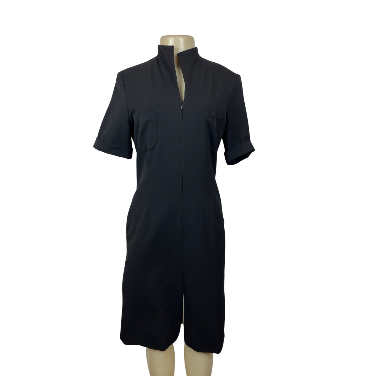 Gui & Co Womens Black Short Sleeve Dress