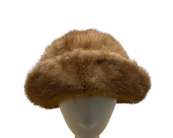 Vintage Mink Fur Hat By Macys Little Shop One Size