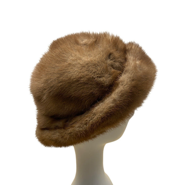 Vintage Mink Fur Hat By Macys Little Shop One Size