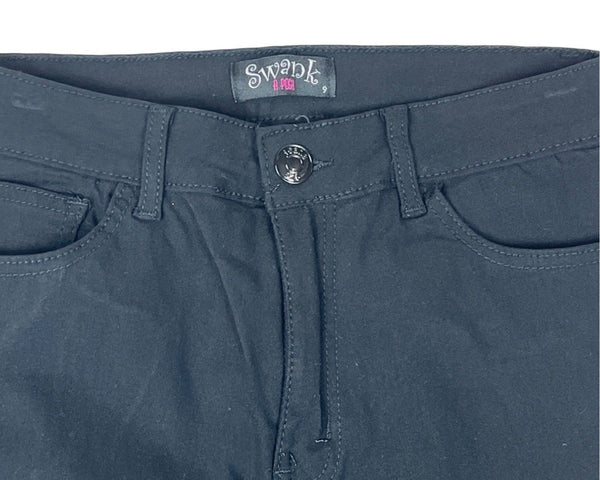 Swank A Posh Women's Black Skinny Pant Black Sz 9 (EUR 37) - NWT