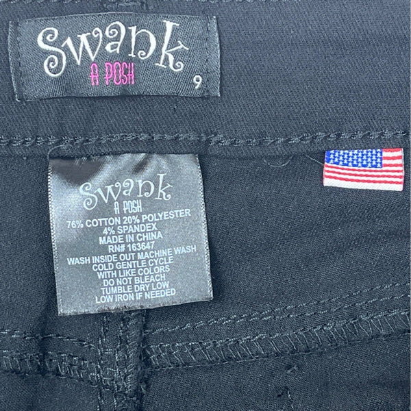 Swank A Posh Women's Black Skinny Pant Black Sz 9 (EUR 37) - NWT