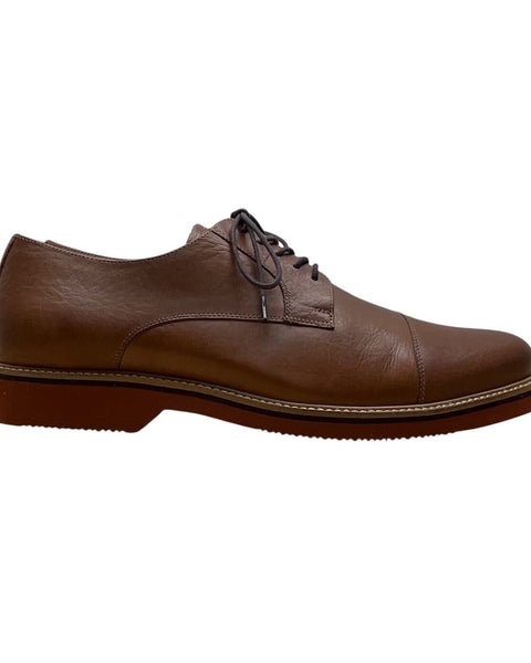 14Th & Union Mens Brown Leather Lace Up Cap Toe Oxford Shoes Size 11.5M - New