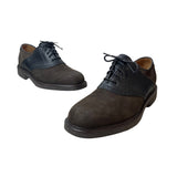 Johnston & Murphy Men's Rust Black Leather Brinkley Oxford Shoes Sz 12M - NWB