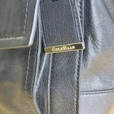 Cole Haan Women’s Black Leather With Front Pocket & Dual Top Handles Satchel Bag