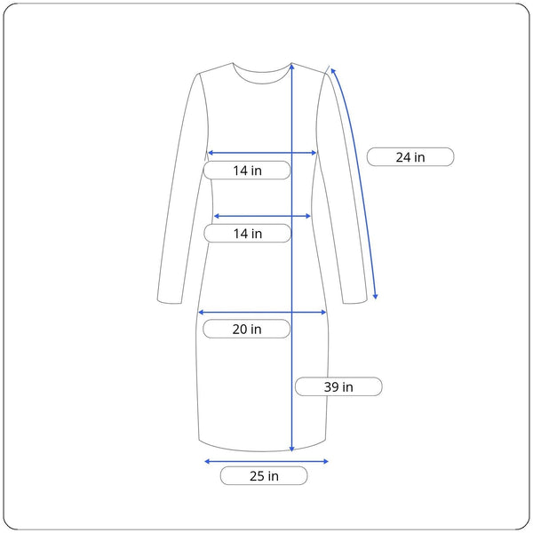 Unbranded Women's Green Blue Squared Collar Long Sleeve Dress