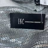 I.N.C One Size Silver Sequin Metallic Scarf New