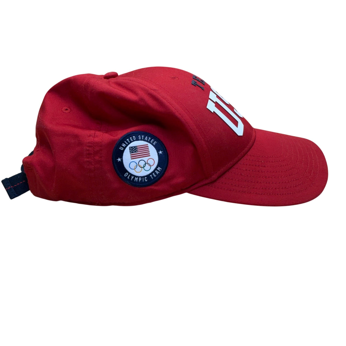 Ralph Lauren Unisex Red Cotton Team USA Olympic Cap Adjustable Official Outfitter Hat