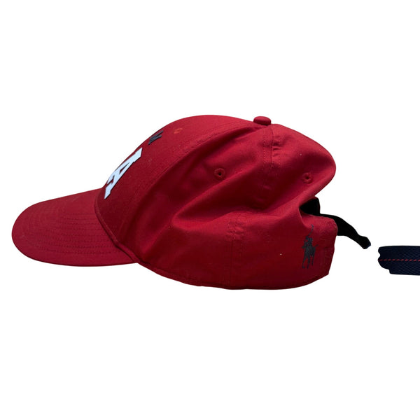 Ralph Lauren Unisex Red Cotton Team USA Olympic Cap Adjustable Official Outfitter Hat