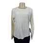 Designer Originals Women Luxelon White longsleeve Shirt Sz M  - NWT