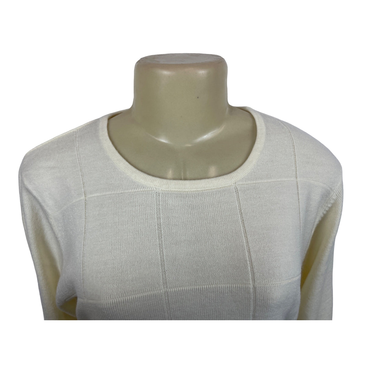Designer Originals Women Luxelon White longsleeve Shirt Sz M  - NWT