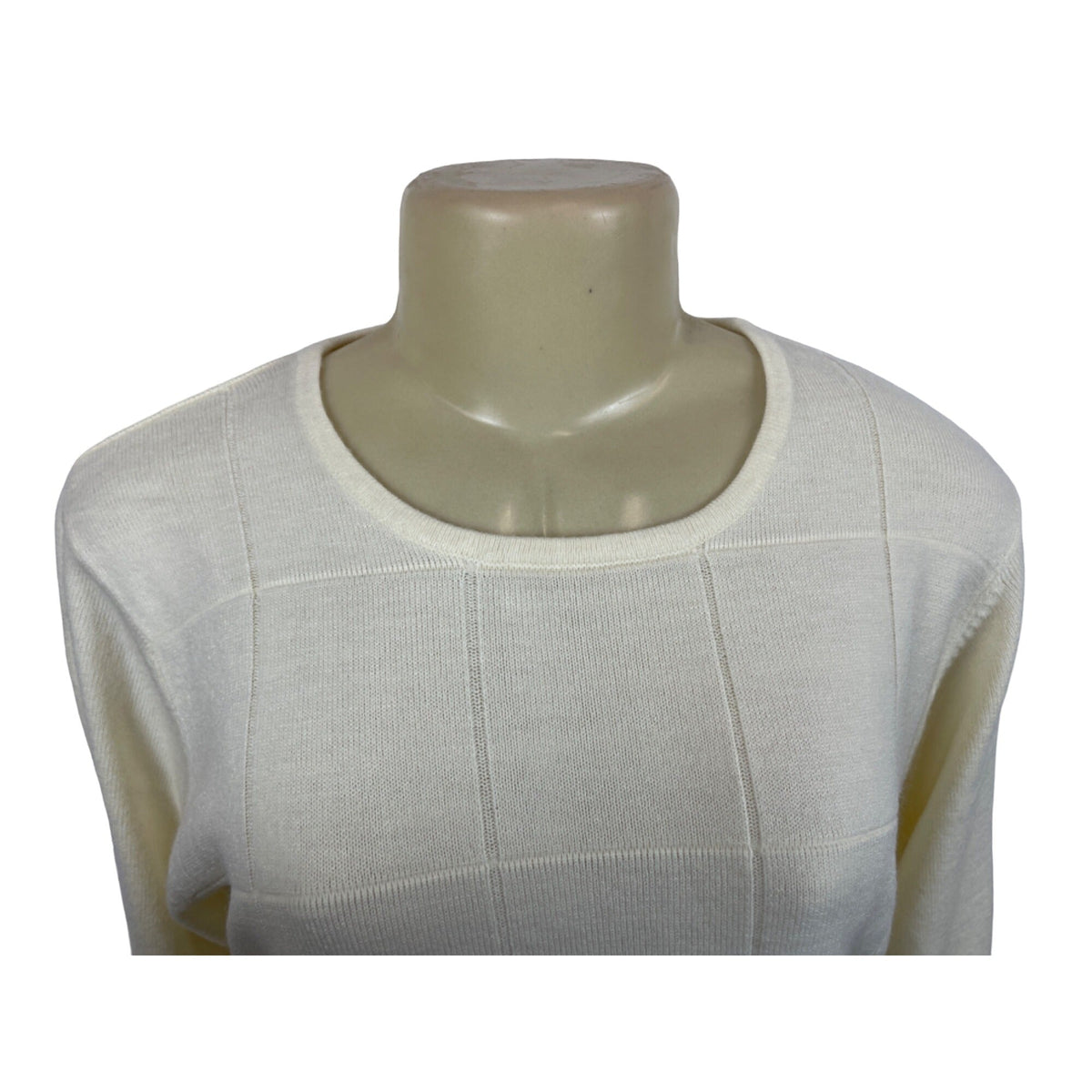 Designer Originals Women Luxelon White longsleeve Shirt Sz M  - NWT