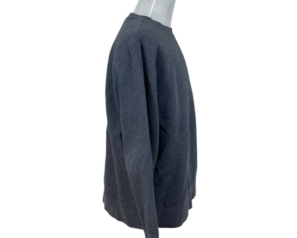 Nike Mens Dark Gray Fleece Sweatshirt Pullover Casual Crewneck Size XL