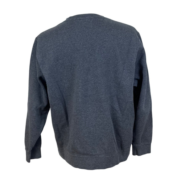 Nike Mens Dark Gray Fleece Sweatshirt Pullover Casual Crewneck Size XL