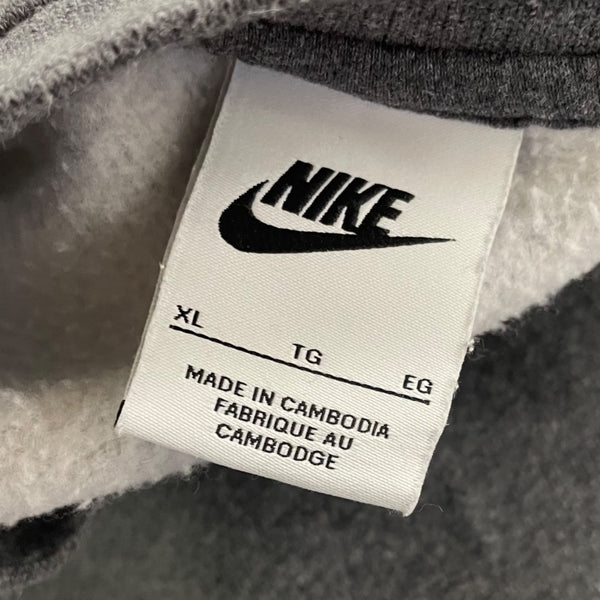 Nike Mens Dark Gray Fleece Sweatshirt Pullover Casual Crewneck Size XL
