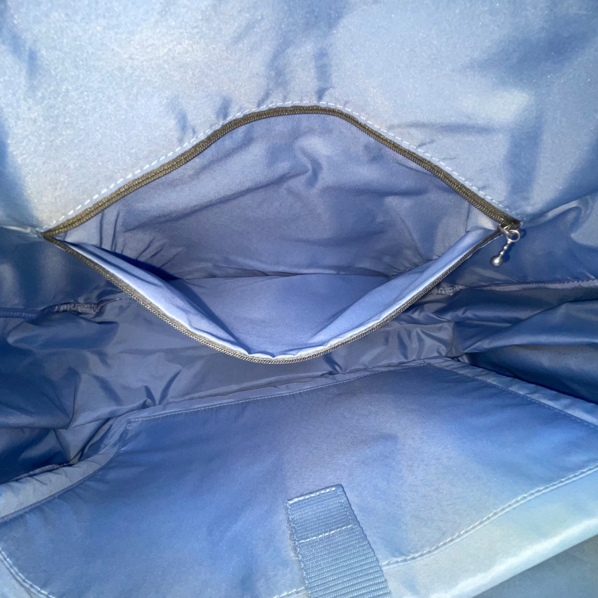 Baggallini Women’s Blue Nylon Multiple Pockets Adjustable Strap Travel Tote Bag