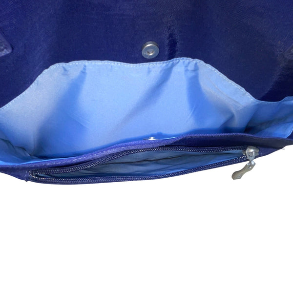 Baggallini Women’s Blue Nylon Multiple Pockets Adjustable Strap Travel Tote Bag