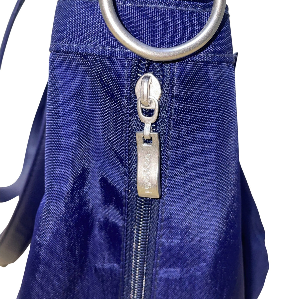 Baggallini Women’s Blue Nylon Multiple Pockets Adjustable Strap Travel Tote Bag