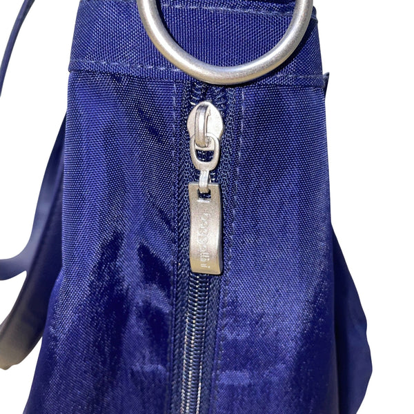 Baggallini Women’s Blue Nylon Multiple Pockets Adjustable Strap Travel Tote Bag