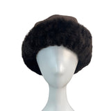 Vintage L.L. Bean Womens Faux Fur Brown Winter Hat Size S/M Made in Finland