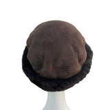 Vintage L.L. Bean Womens Faux Fur Brown Winter Hat Size S/M Made in Finland