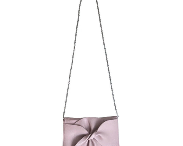 Hallhuber Women's Pink With Chain Strap Vegan Leather Elegant Evening Clutch Sz S
