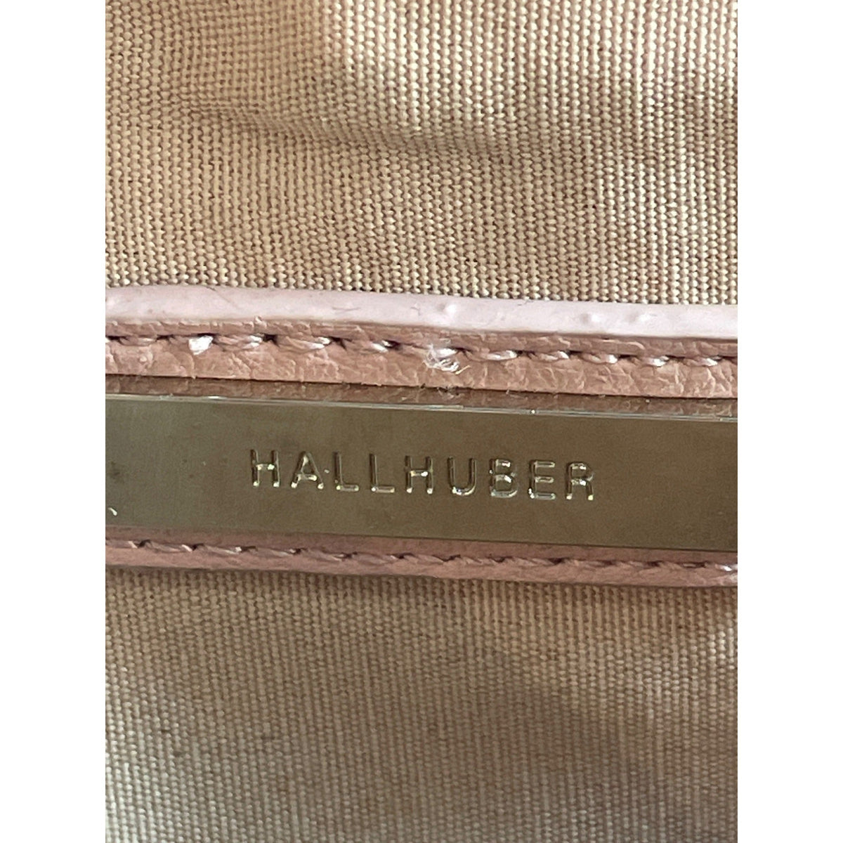 Hallhuber Women's Pink With Chain Strap Vegan Leather Elegant Evening Clutch Sz S