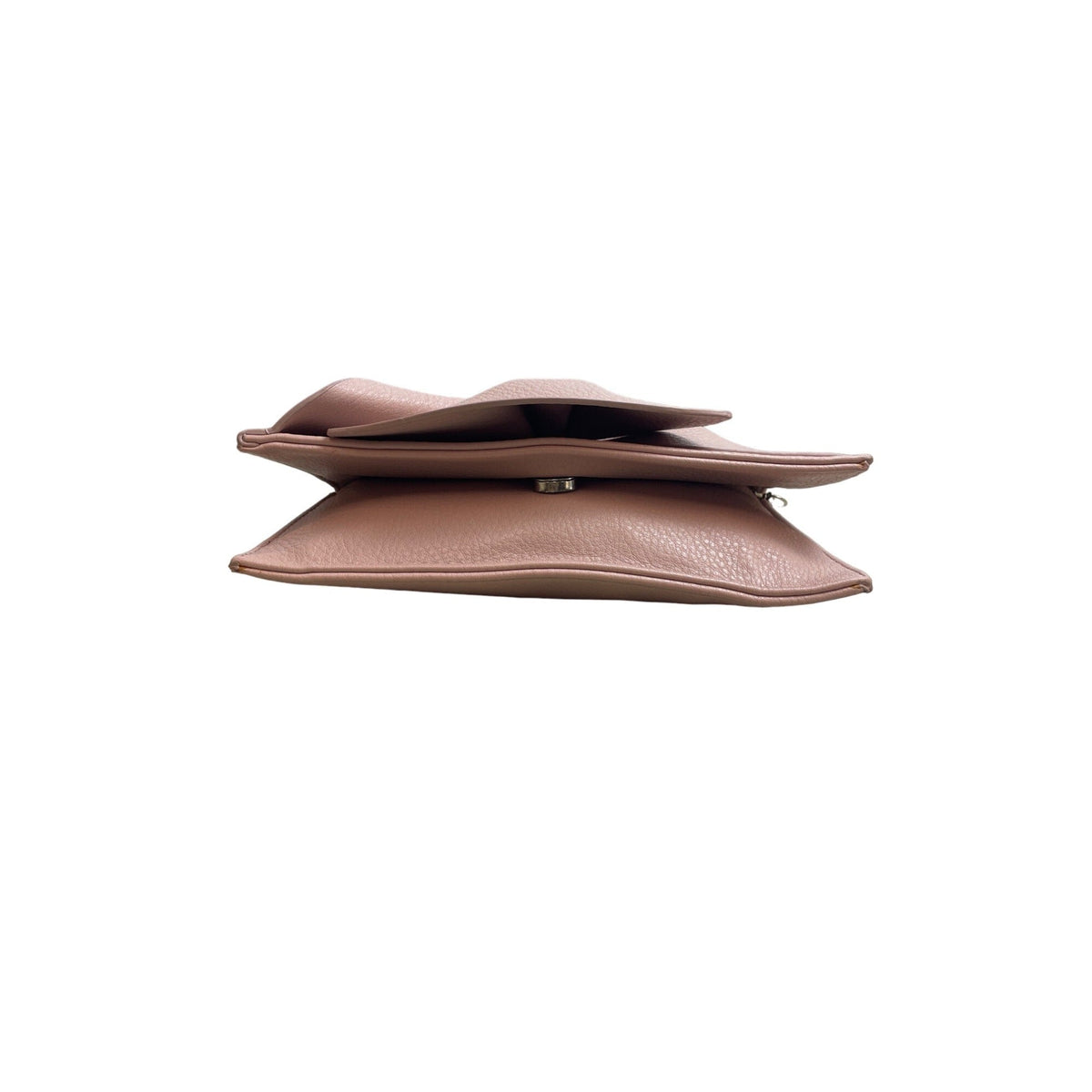 Hallhuber Women's Pink With Chain Strap Vegan Leather Elegant Evening Clutch Sz S