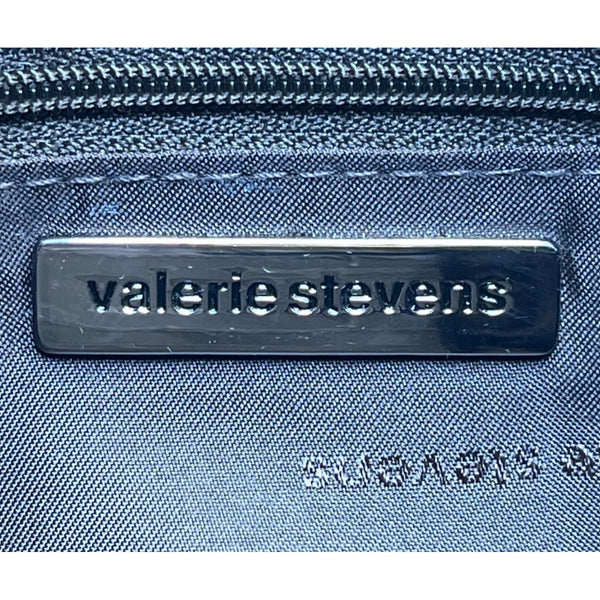 Valerie Stevens Women’s Brown Leather Adjustable Strap Snap Closure Shoulder Bag