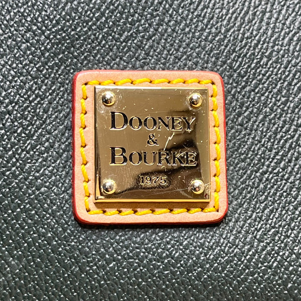 Dooney & Bourke Womens Black Leather With Tassels Spacious Shoulder Bag