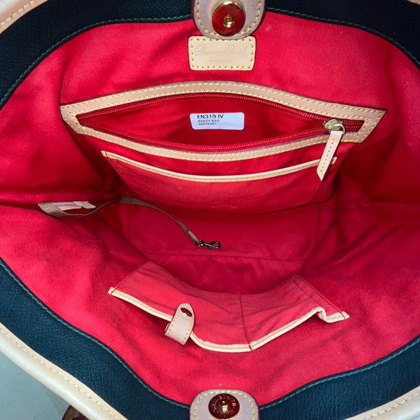 Dooney & Bourke Womens Black Leather With Tassels Spacious Shoulder Bag