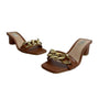 Steven New York Women's Brown Leona Blocked Sandals Sz 11